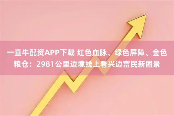 一直牛配资APP下载 红色血脉、绿色屏障、金色粮仓：2981公里边境线上看兴边富民新图景